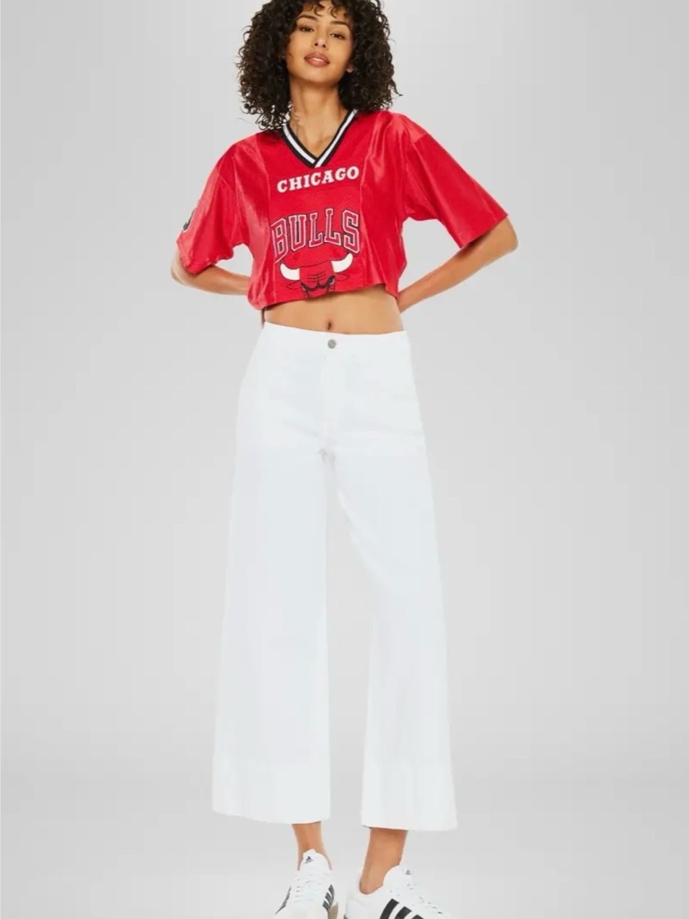 KanCan Stacy High Rise Crop Wide